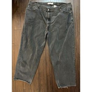 Levis Mens 560 Comfort Fit Jeans Bootcut High Rise Stained Gray Wash 5 Pocket 48